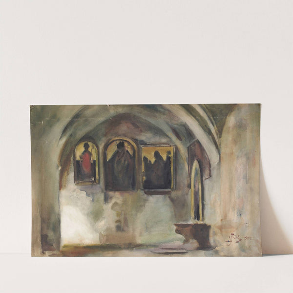 Cloister of the Franciscan Church in Krakow (1904) by Julian Falat
