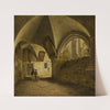 Cloister of the Halberstadt Cathedral (1836) by Carl Georg Adolph Hasenpflug