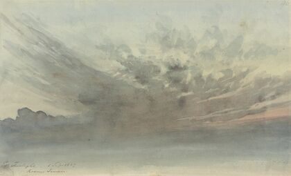 Cloud Study – Evening Twilight, Rodney Terrace (1837)