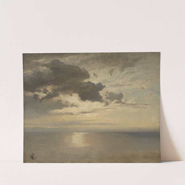 Cloud Study over the Sea by Hans Gude