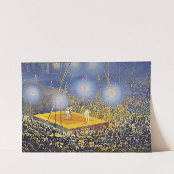 Clowns in the arena of the circus &#039;Italian Comedy&#039; by Leon Kamir-Kaufmann