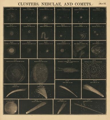 Clusters, Nebulae, and Comets (1856)