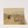 Coach on a Village Road by Emil Strecker