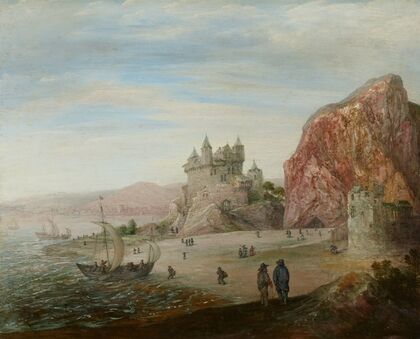 Coastal Landscape with Granite Cliffs