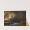 Coastal scene by moonlight by Théodore Gudin