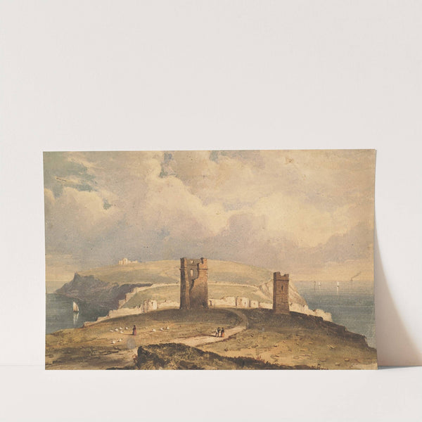 Coastal scene with ruins by William Wyld