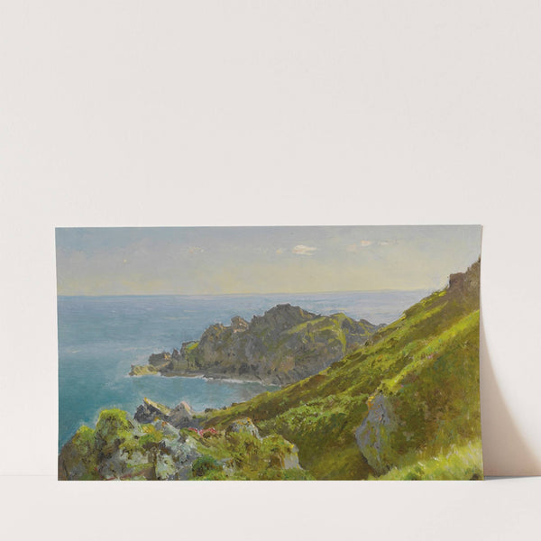 Coastline With Grassy Slope by William Trost Richards
