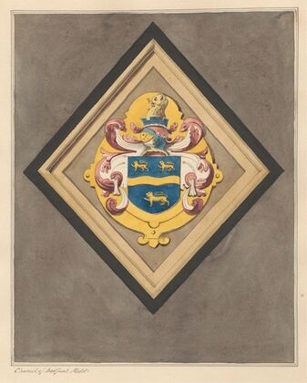 Coat of Arms in Chancel at Bedfont Church