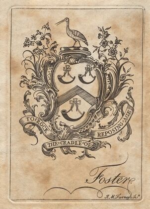 Coat of Arms with Foster inscribed below