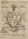 Coat of Arms with K. K. Van Rensselaer, Esq. inscribed below