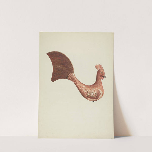 Cock Weather Vane by Hazel Hyde