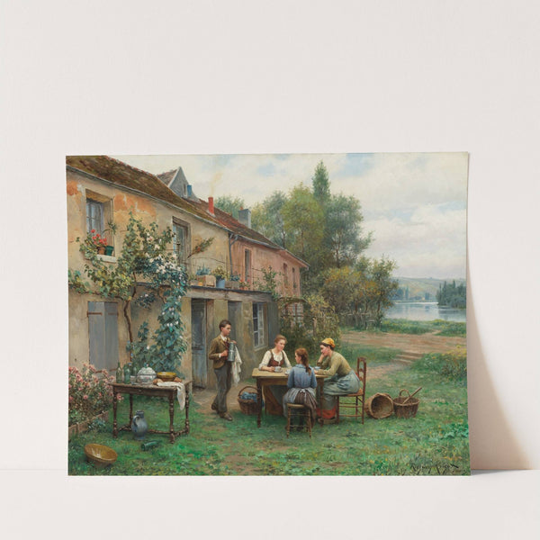 Coffee In The Garden by Daniel Ridgway Knight