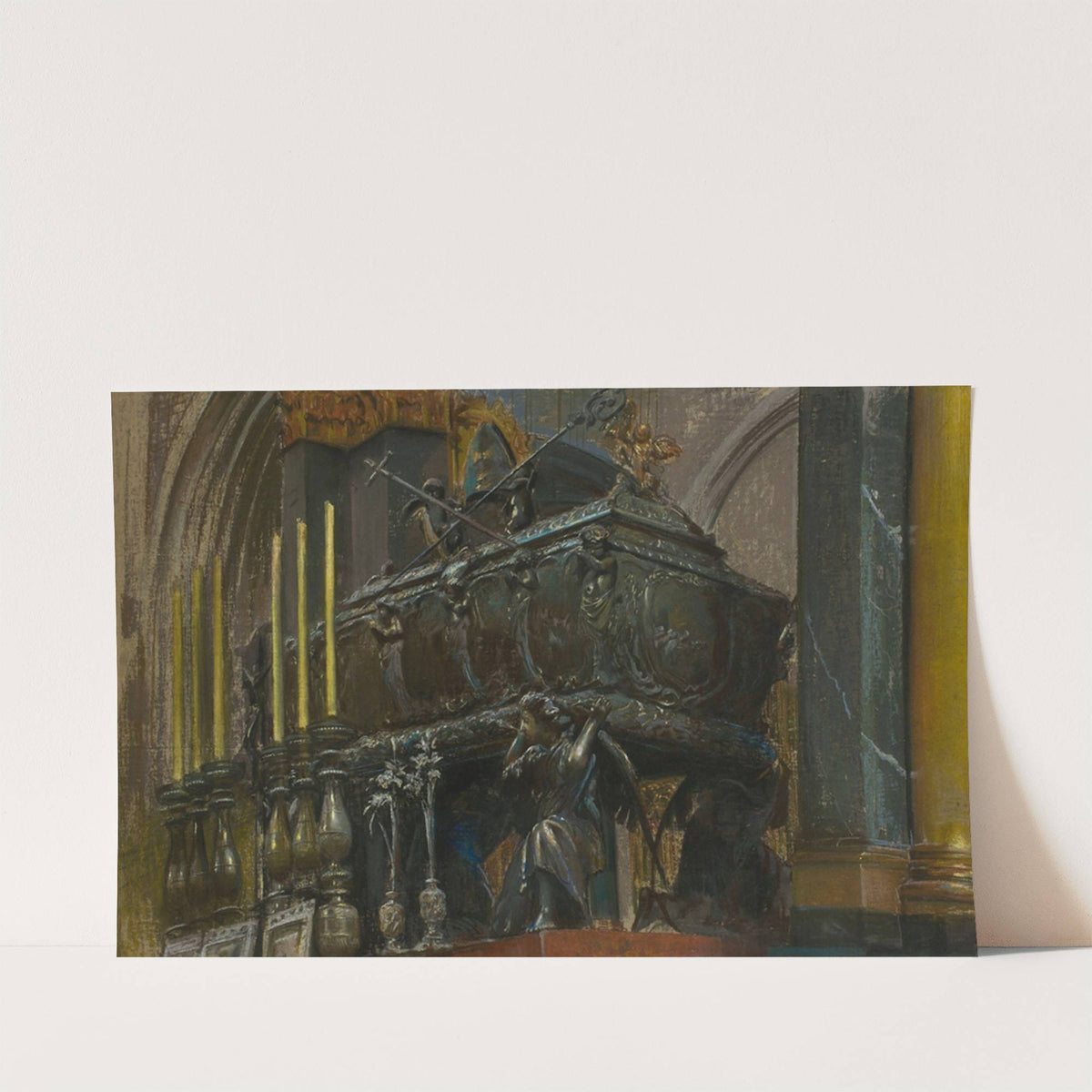 Coffin of St. Stanislaus (1907) by Leon Wyczółkowski