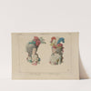 Coiffures de 1790. D&#039;apres des gravures du temps. Coiff[ure] dite sans redoute. Coiffure dit à la nation. by Raphaël Jacquemin