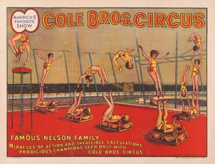 Cole Bros. Circus. Nelson Family
