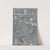 Collage of cut out prints pasted on blue paper Pl 07 by Anonymous