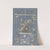 Collage of cut out prints pasted on blue paper Pl 17 by Anonymous