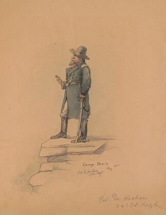 Colonel Frederick Hecker, Twenty-fourth Illinois, Camp Nevin, Kentucky