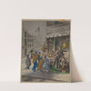 Colored Lithograph &#8211; New Year&#8217;s Eve (c. 1936) by Mina Lowry