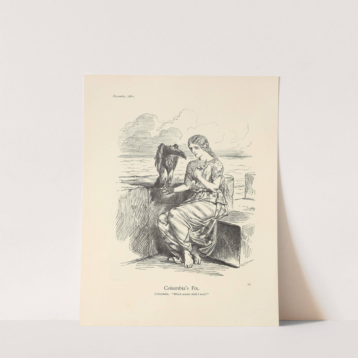 Columbia's Fix by Sir John Tenniel