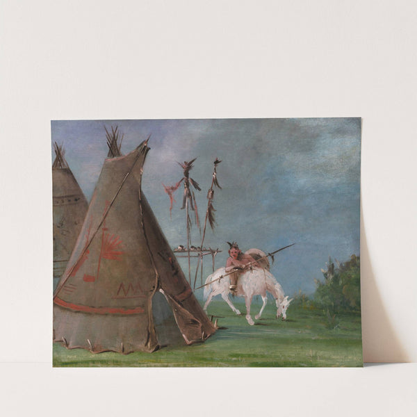 Comanche Lodge of Buffalo Skins by George Catlin