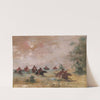 Comanche War Party, Mounted On Wild Horses by George Catlin