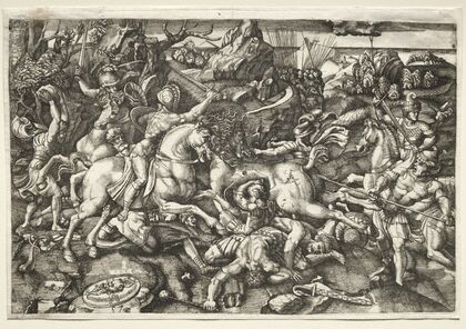 Combat between horsemen (1523)