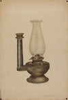 Combination Lamp-Candle Holder