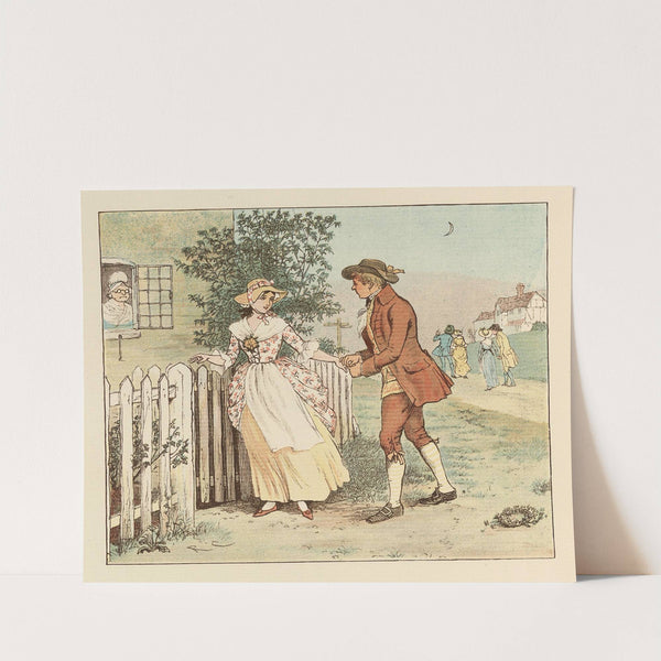 Come Lasses and Lads Pl.7 by Randolph Caldecott