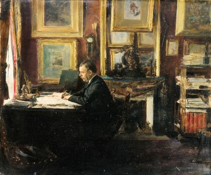 Comedian Constant Coquelin Aka Coquelin Aîné In His Study