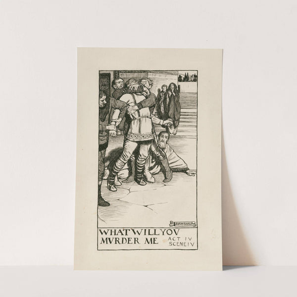 Comedy of errors; What will you muder me Act IV Scene IV (1900) by Byam Shaw