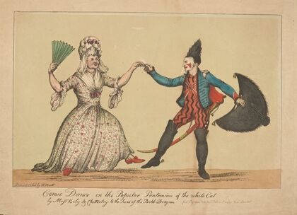 Comic dance in the popular Pantomime of the White Cat, by Messrs Kirby & Chatterley to the tune of the Bold Dragoon. (1812)