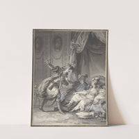 Comme ils en étaient là, arrive l'oncle by Jean Michel Moreau the Younger