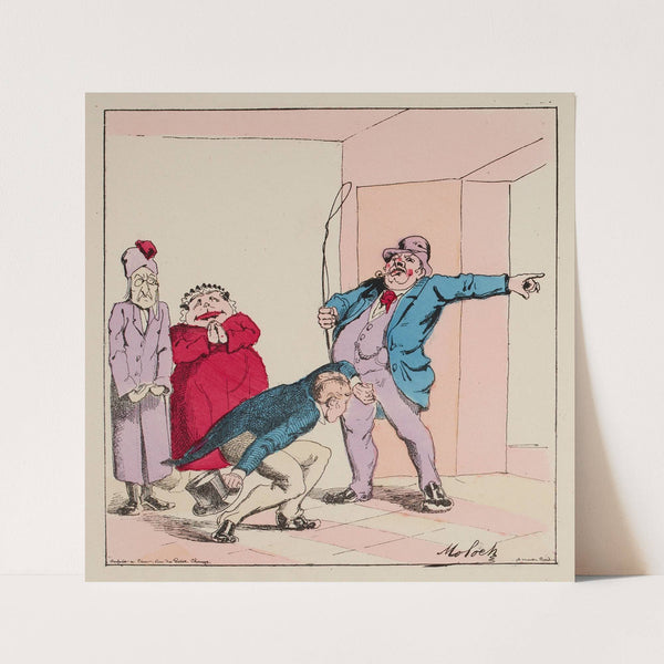 Heureusement que la bourgeoise que j’amenais savoir conduire et qu’à me ramène dans Paris (1871) by Moloch (Alphonse Hector Colomb)