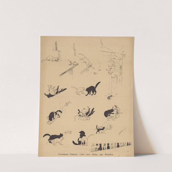 Comment l’amour vient aux chats (1884) by Théophile Alexandre Steinlen