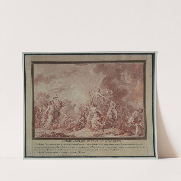 Composition allégorique relative au 14 juillet 1789 (1784-1794) by Antoine Borel