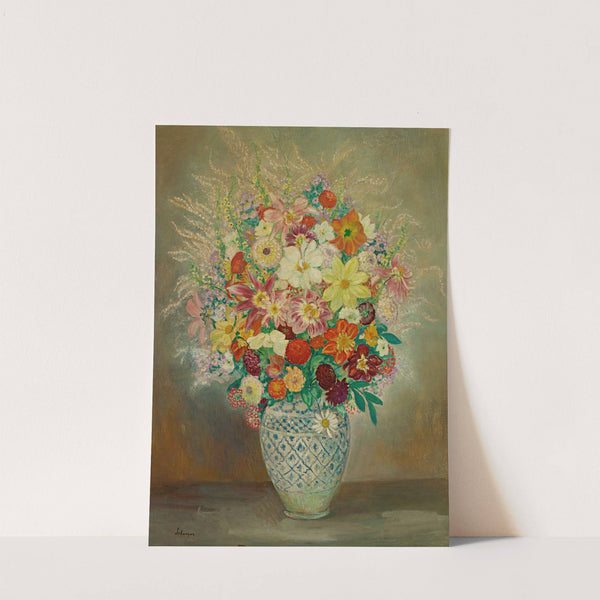 Composition Florale Aux Dahlias by Henri Lebasque