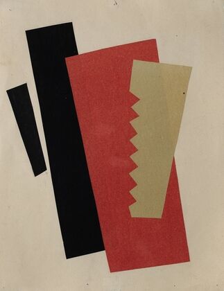 Composition (Red-Black-Gold)