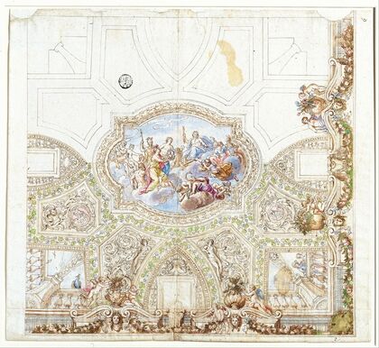 Composition Study for a Ceiling Decoration
