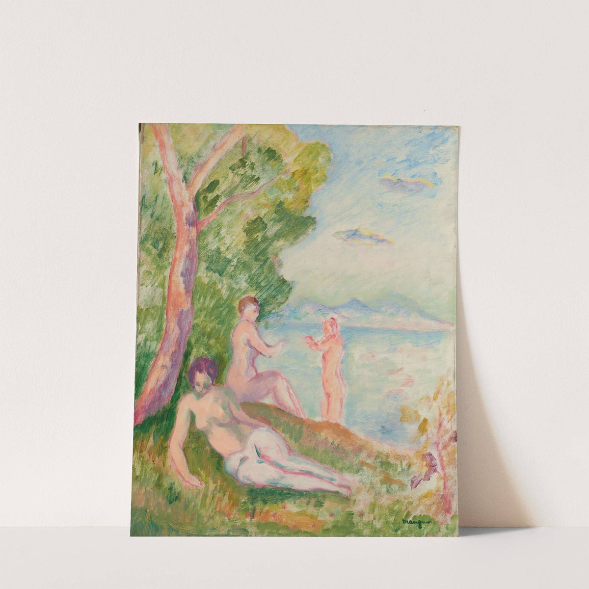 Composition, trois baigneuses by Henri Manguin