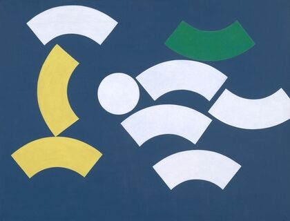 Composition with Circle and Circle Segments
