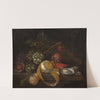 Composition with lemon, grapes and oysters by Cornelis de Heem