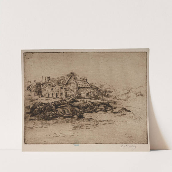 Concarneau – houses on the coast (1908) by Józef Pankiewicz