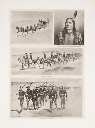 Concentrating troops on the northern Indian agencies (1890)