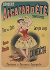 Concert Alcazar d’été, Champs-Elysées. Carmencita, chanteuse & danseuse espagnole. Tous les soirs (1882)