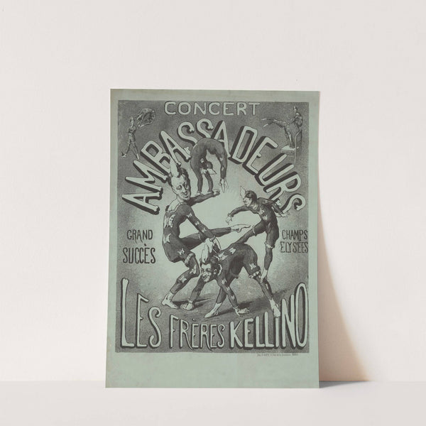 Concert Ambassadeurs. Les Frères Kellino (1874) by Imp. Emile Lévy