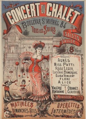 Concert du Châlet. Boulevar St Michel, 84. Tous les soirs (1879)