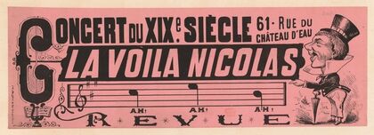 Concert du XIXè siècle… Les voilà Nicolas (1879)