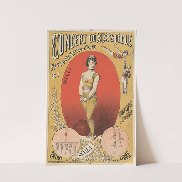 Concert du XIXème siècle. Rue du Chateau d&#8217;Eau, 61. Willy (1877) by Imp. Emile Lévy