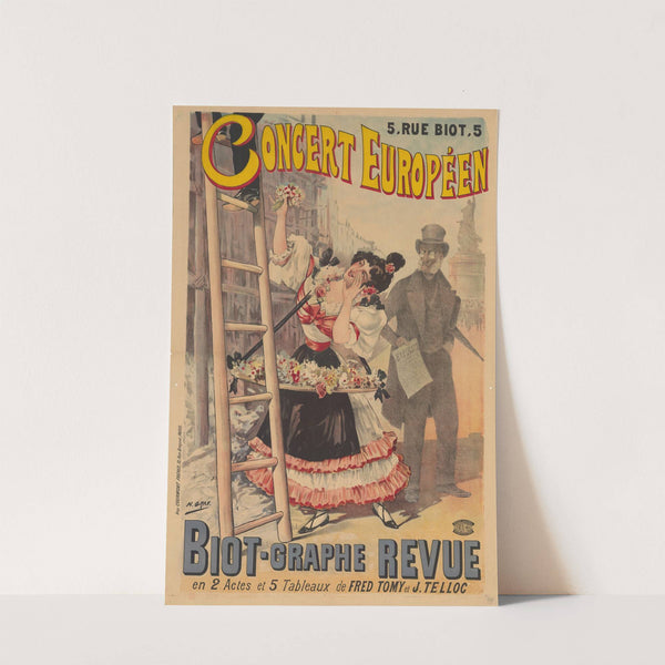 Concert Européen, 5, rue Biot. Biot-graphie Revue (1898) by Henri Boulanger Gray